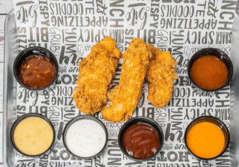 Jalapeño cheddar chicken tenders style item